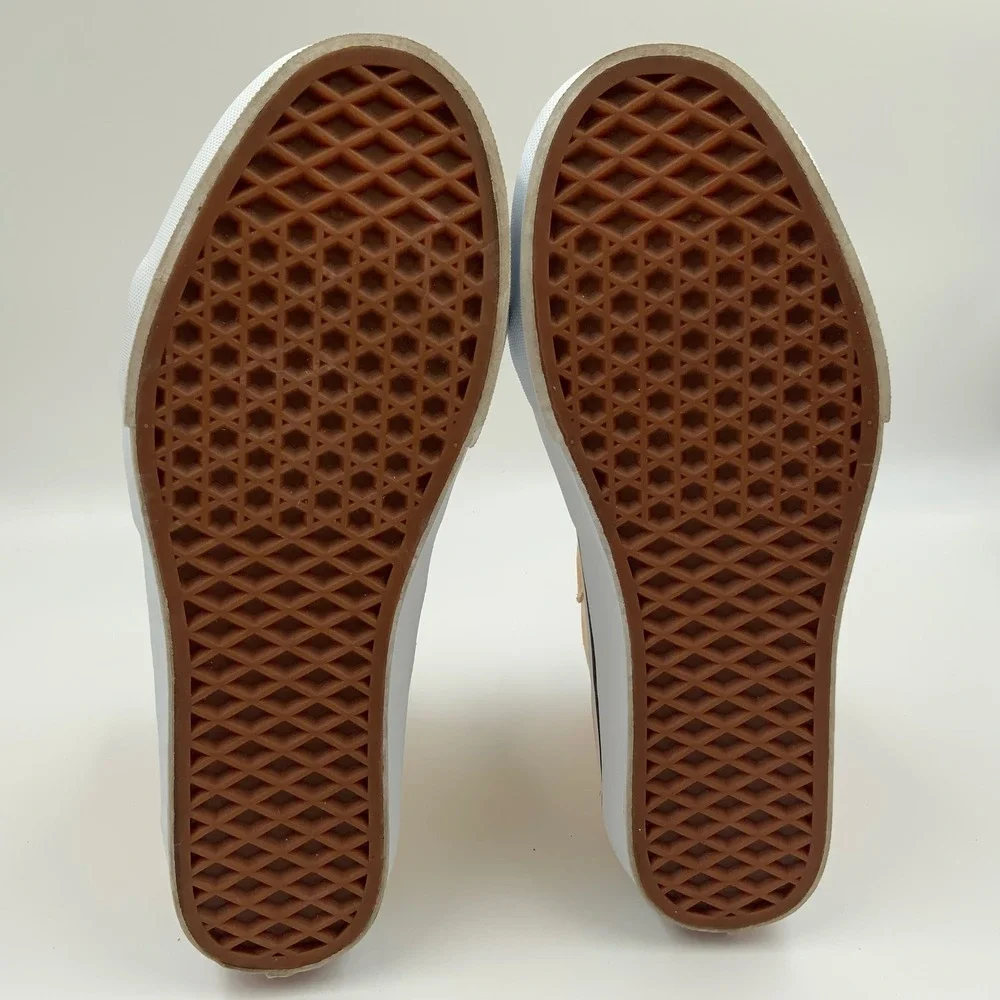 Vans‎ Sk8-Hi High Top Sneakers Tan Suede Canvas Womens 9 Mens 7.5 721454